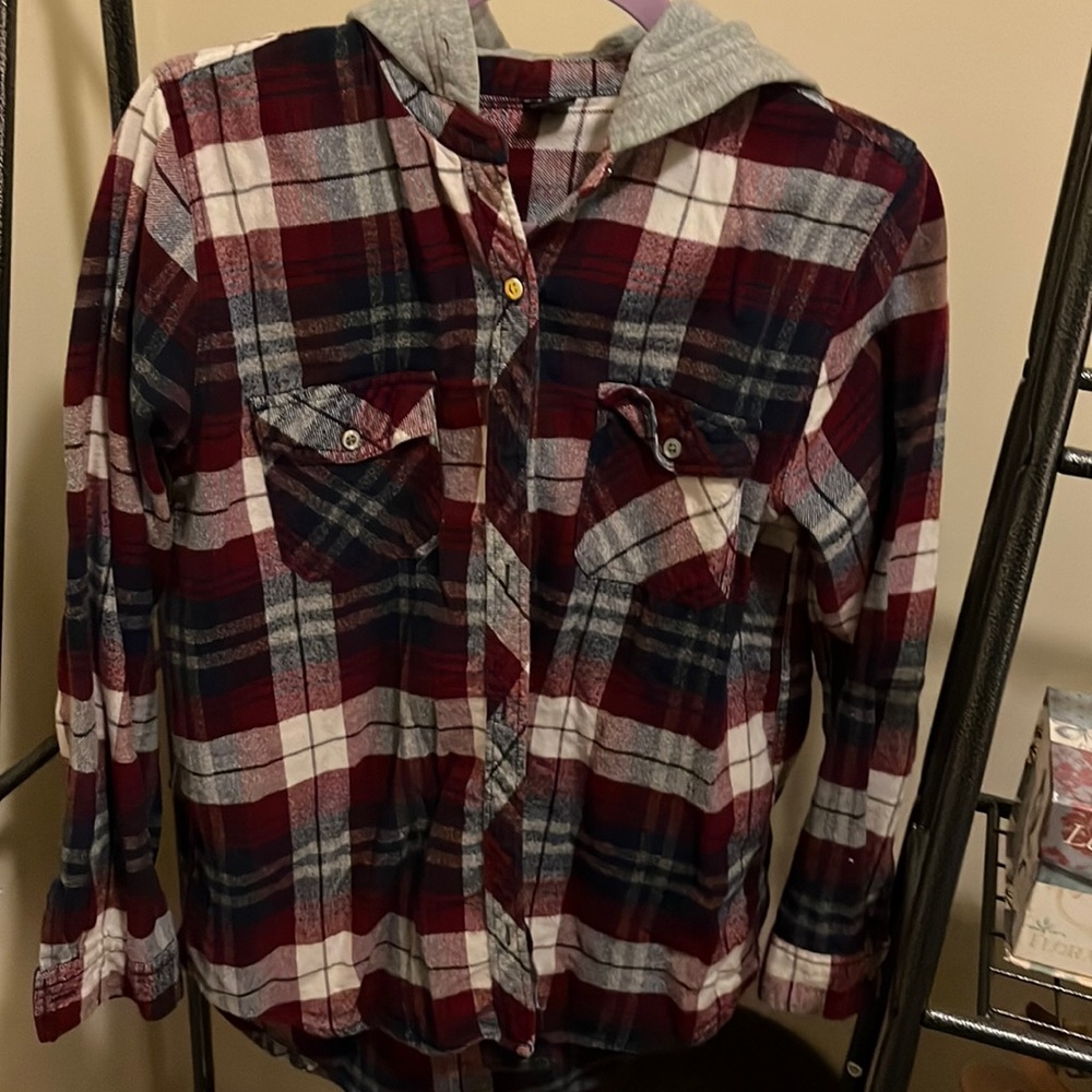 Empyre hooded flannel.  Size L.